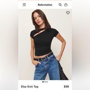 Reformation Else Knit Top